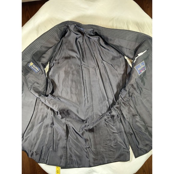 Brooks Brothers 1818 Men's Golden Fleece Madison Charcoal Pin Stripe Blazer 41R - Picture 3 of 14